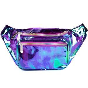 Sojourner Fanny Pack transparent festival iridescent NWT